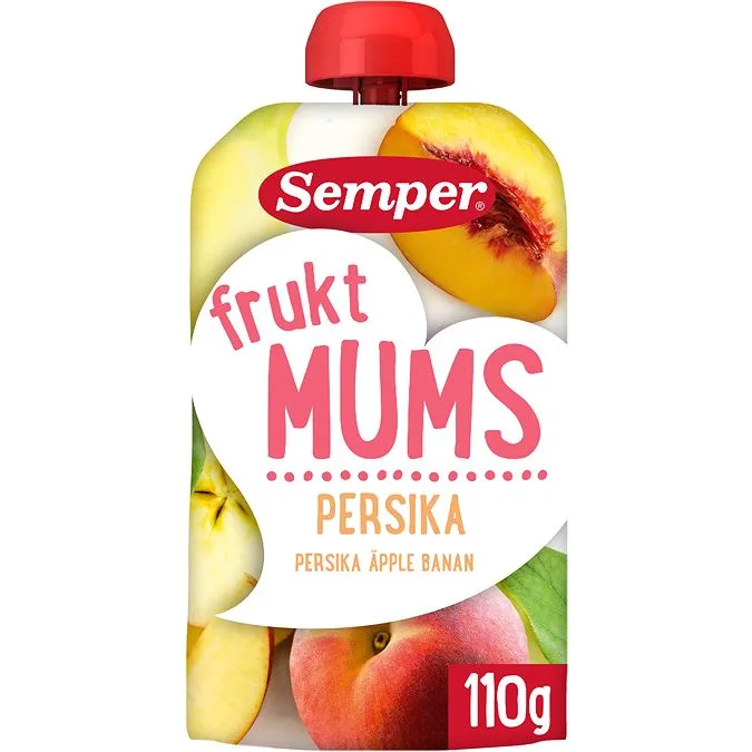 Semper Fruit Treats 6M 110g - Peach