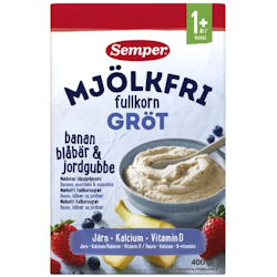 Semper Mjölkfri Fullkornsgröt Bär 400 g