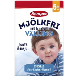 Semper Mjölkfri Välling Naturell 6M 400 g