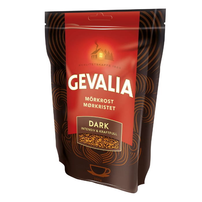 Gevalia Instant Coffee Dark Refill 200g