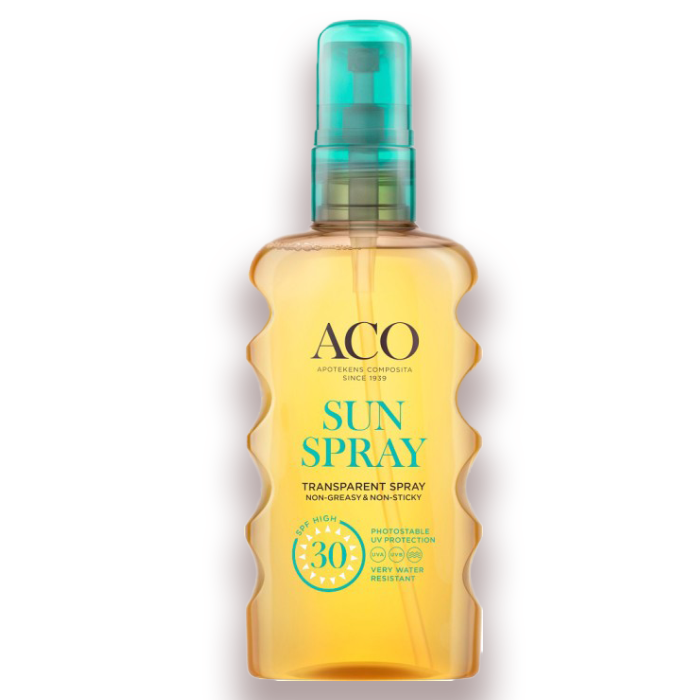 ACO Sun Transparent Spray SPF 30, 175 ml
