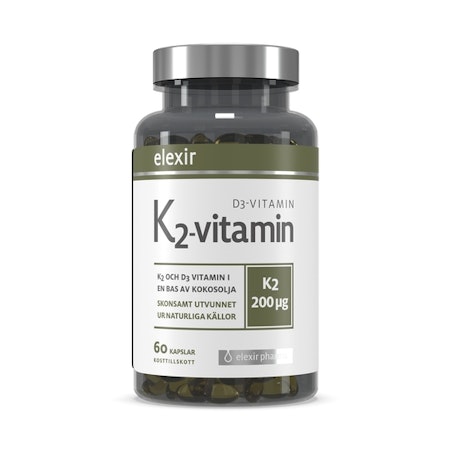 Elexir K2-vitamin D3-vitamin 60 kapslar