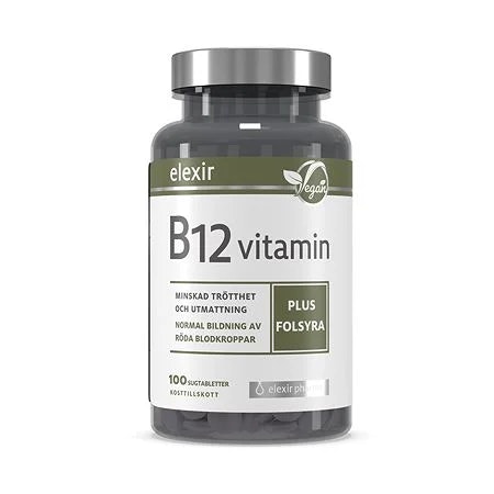 Elexir vitamin B12 Vegan 100 tabletter