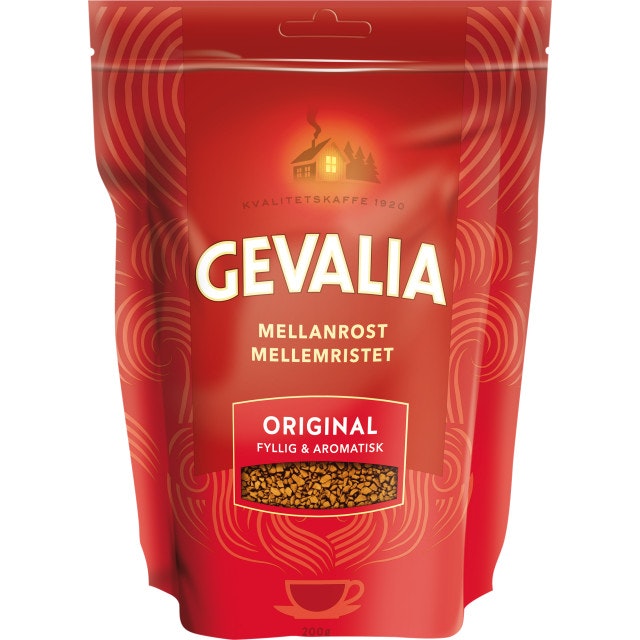 Gevalia Instant Coffee Medium Roast Refill 200g