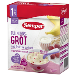 Semper Fullkornsgröt med Frukt & Yoghurt 18 månader 470 g