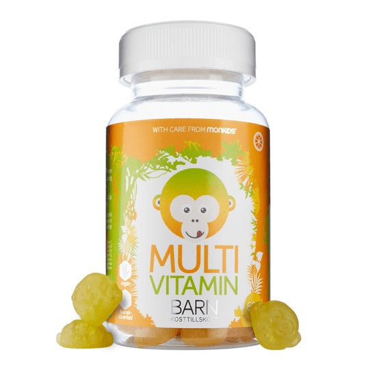 Monkids Multivitamin Barn Apelsin 60 tuggtabletter