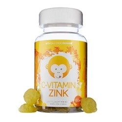 Monkids C-vitamin & Zink Fruktsmak 60 tuggtabletter