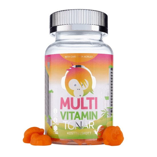 Monkids Multivitamin TONÅR Apelsin 60 tuggtabletter