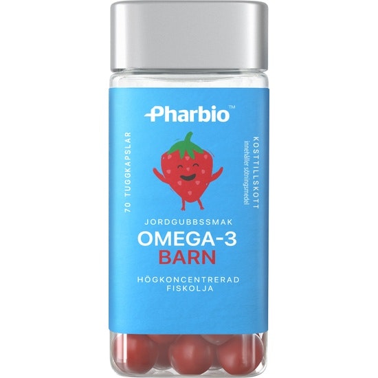 Pharbio Omega-3 Barn 70 kapslar