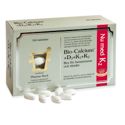 Pharma Nord Bio-Calcium+D3+K1+K2 150 tabletter
