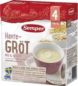 Semper Oatmeal Mild & Natural 4M 480 g