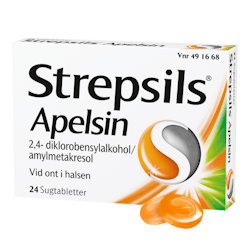 Strepsils Apelsin, sugtablett 24 st