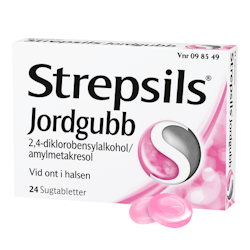 Strepsils Jordgubb, Sugtablett 24 st