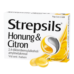 Strepsils Honung & Citron, Sugtablett 24 st