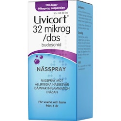 Livicort nässpray 32 mikrogram/dos 120 st