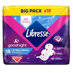 Libresse Goodnight Ultra Large bindor 18 st