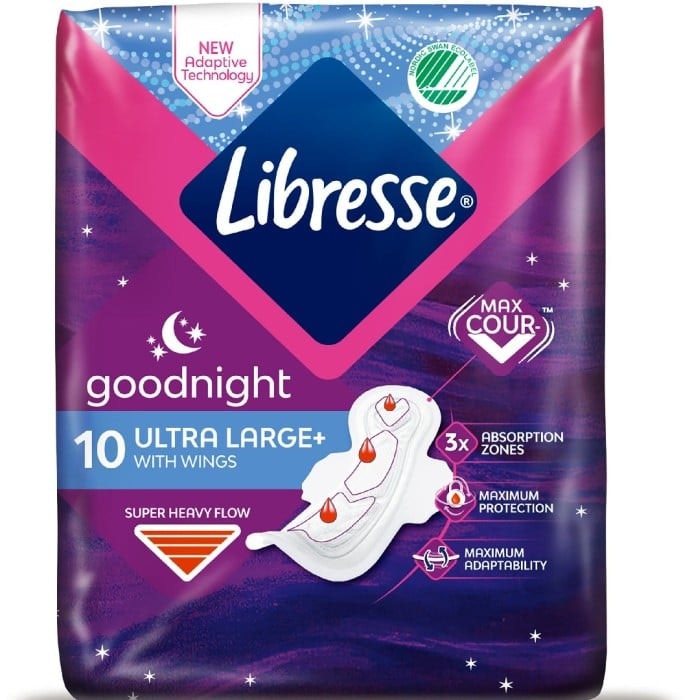 Libresse Goodnight Ultra Large pads 10 pcs