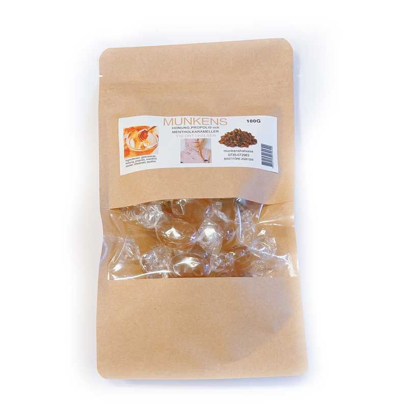 Munkens honung propolis och mentholkarameller