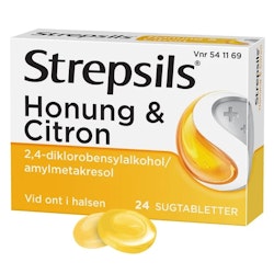 Strepsils Honung & Citron, Sugtablett 24 st