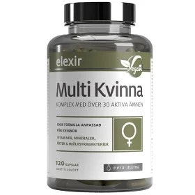 Elexir Multi Kvinna Vegan 120 kapslar