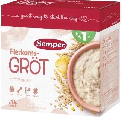 Semper Flerkornsgröt från 1 år 470 g