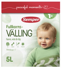 Semper Whole Grain Porridge Oats, Wheat & Rye 1 year 5 liters 725 g
