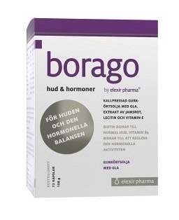 Elexir Borago Hud & Hormoner 72 kapslar
