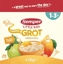 Semper Multigrain porridge Apple & Mango 1-3 Years
