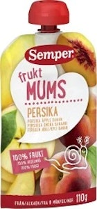 Semper Fruit Snacks Peach 110 g
