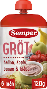 Semper Porridge Stick Apple, Raspberry, Banana & Blueberry