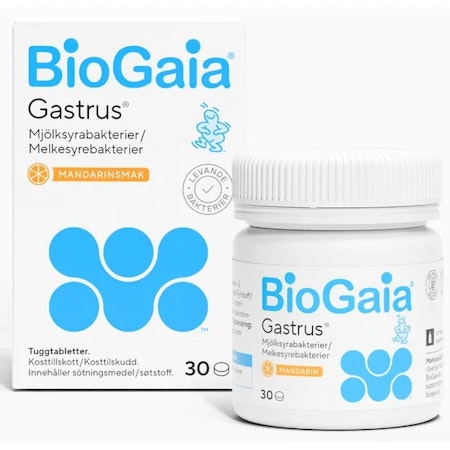 BioGaia Gastrus 30 chewable tablets