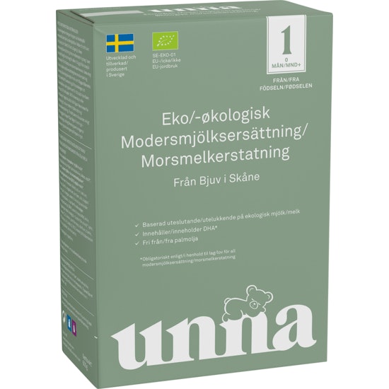 Unna Ekologisk modersmjölksersättning Steg 1, 600 g