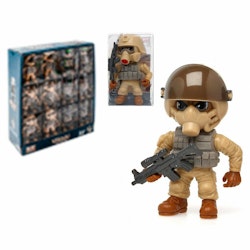 Ledad figur Military