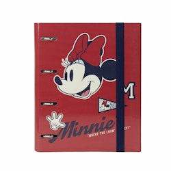 Ringpärm Minnie Mouse A4 Röd (26 x 32 x 4 cm)