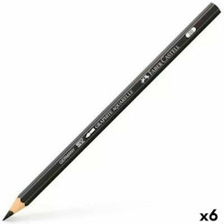 Penna Faber-Castell Graphite Aquarelle Akvarell Svart Sexkantig 2B (6 antal)