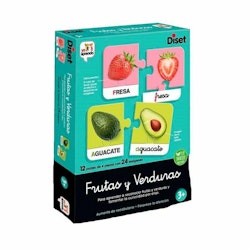 Utbildningsspel Diset Yo Aprendo Frutas & Verduras Pussel (ES)