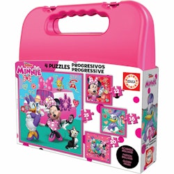 Set 4 pussel   Minnie Mouse Me time         16 x 16 cm