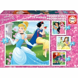 Set 4 pussel   Princesses Disney Magical         16 x 16 cm