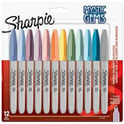 Tuschpennor Sharpie Mystic Gems 12 Delar Bakverk