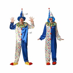 Maskeraddräkt vuxna Clown Blå