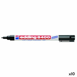 Permanent markörpenna Edding e-8400 Svart (10 antal)