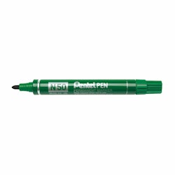 Permanent markörpenna Pentel N50-BE Grön 12 Delar