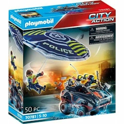 Playset Playmobil City Action Police Parachute with Amphibious Vehicle 70781 (50 pcs)