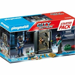 Playset Playmobil City Action Starter Pack Safe 70908