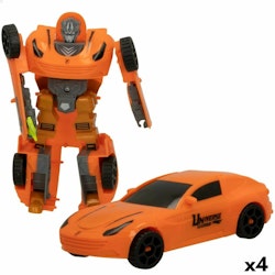 Robot Colorbaby Transform Warriors Bil 9 x 14,5 x 4,5 cm 4 antal