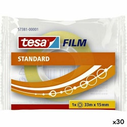 Självhäftande band TESA 15 mm 33 m Transparent (30 antal)