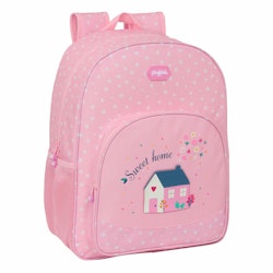 Skolryggsäck Glow Lab Sweet home Rosa 33 x 42 x 14 cm