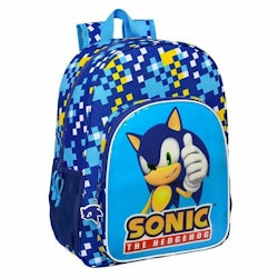 Skolryggsäck Sonic Speed 33 x 42 x 14 cm Blå 14 L