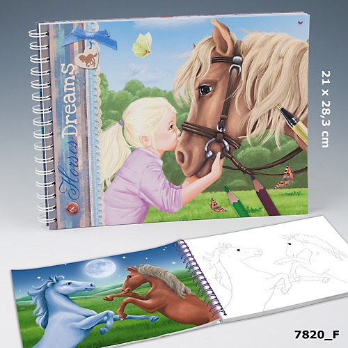Horses Dreams Målarbok med hästmotiv