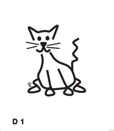 Katt - Funky Family - dekaler i unika karaktärer